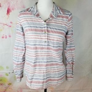 Vineyard Vines Size 4 1/2 Button Striped Shirt